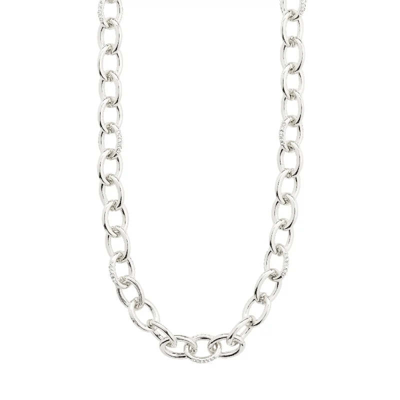 women’s long necklaces -AMIRI necklace silver-plated