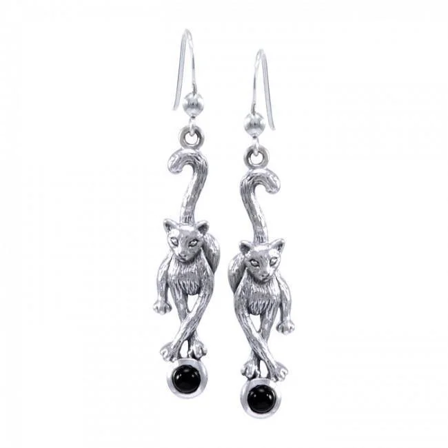 custom earrings for women -Cat Earrings TER1487