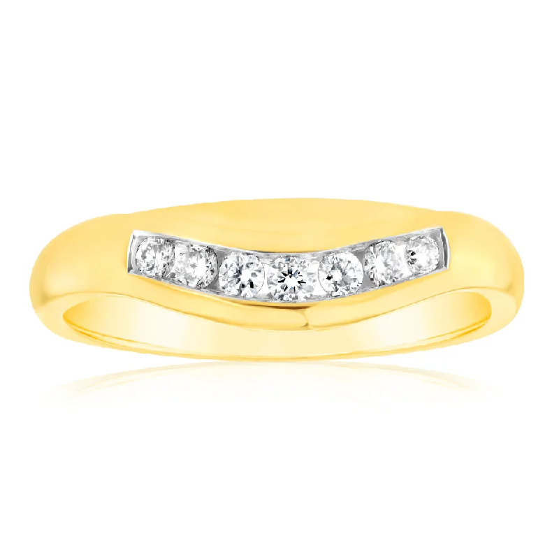 women’s classic solitaire engagement rings -Luminesce Lab Grown 18ct Yellow Gold 1/6 Carat Diamond Ring