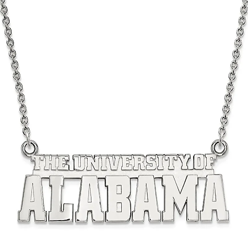 women’s boho necklaces -University of Alabama 925 Sterling Silver Necklace Officially Licensed