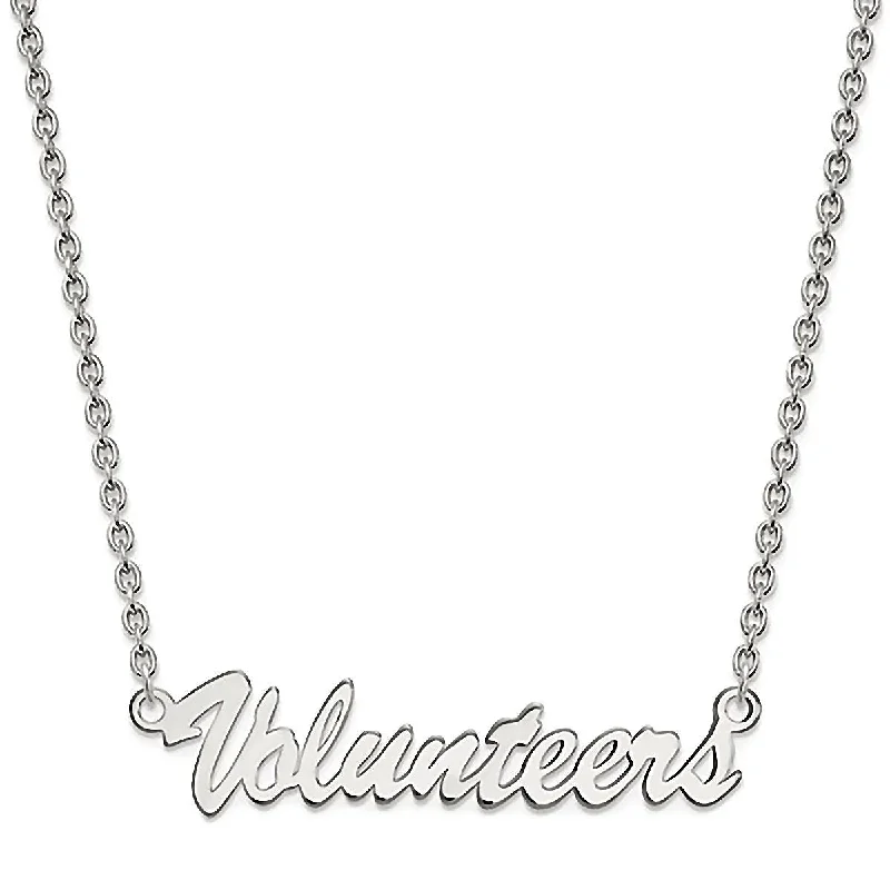 women’s birthstone pendant necklaces -University of Tennessee 925 Silver Volunteers Necklace Officially Licensed