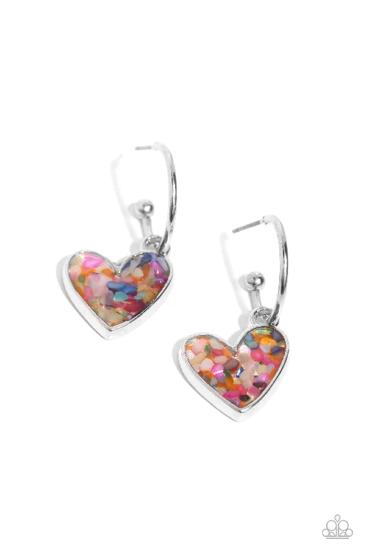 women’s bridal earrings -Shell Signal - Multi