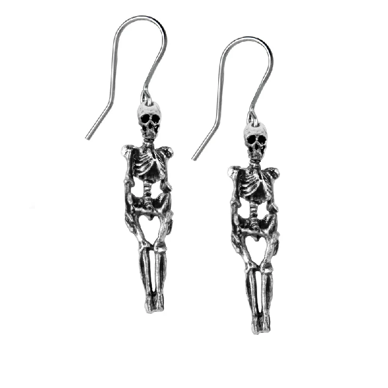 women’s emerald earrings -Skeleton Earrings