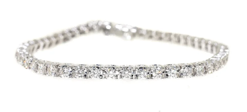 bracelet sets for women -14kt White Gold Diamond Tennis Bracelet (3 carat)