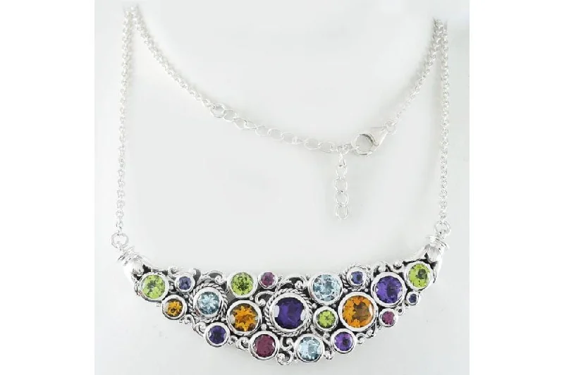 women’s art deco necklaces -Sari Necklace- Multi