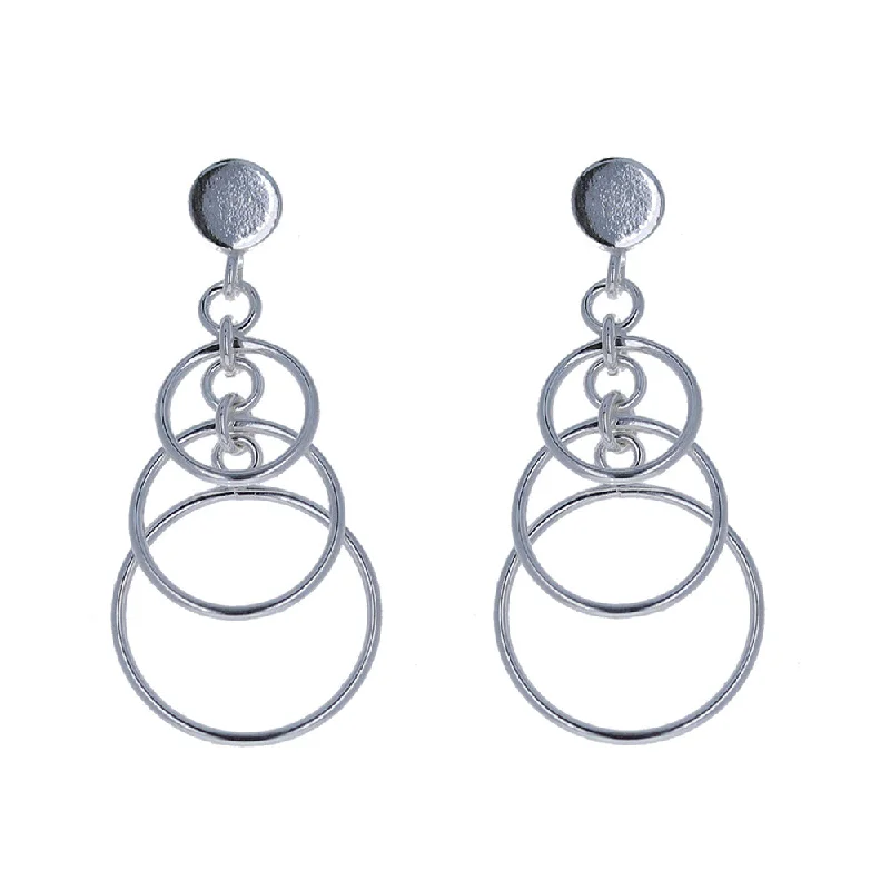 women’s teardrop earrings -3 Tiered Post Earrings