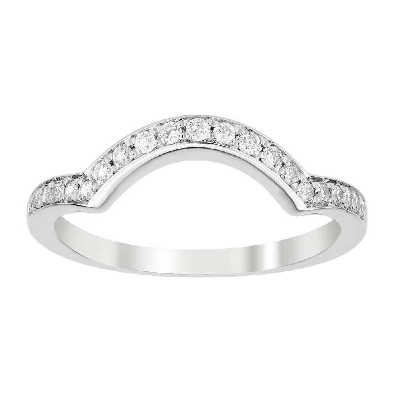 women’s affordable vintage engagement rings -9ct White Gold Diamond Ring With 1/5 Carat of 21 Brilliant Cut Diamonds