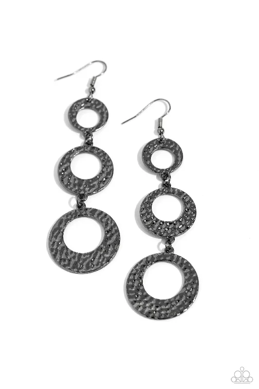 women’s diamond drop earrings -High Society Stunner - Black