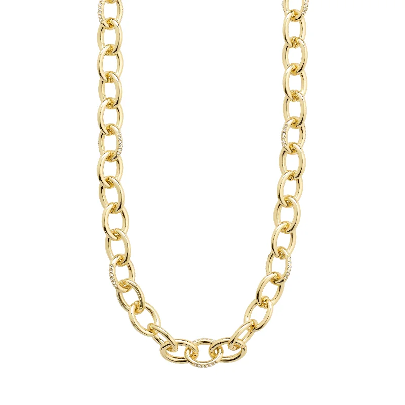 women’s layered necklaces -AMIRI necklace gold-plated