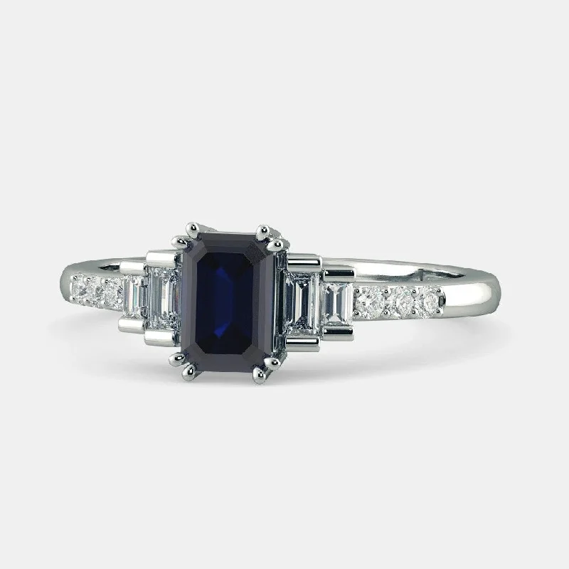 women’s trendy necklaces -Exemplary Sapphire Ring