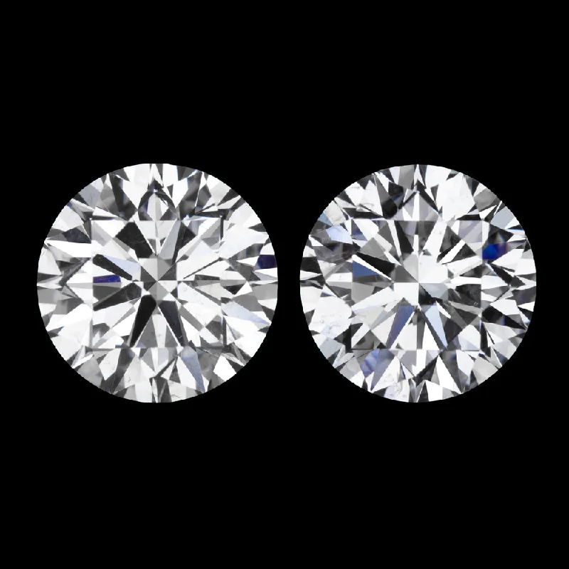 women’s engagement rings -DIAMOND STUD EARRINGS 1ct GIA CERTIFIED E SI2 EXCELLENT CUT ROUND PAIR NATURAL