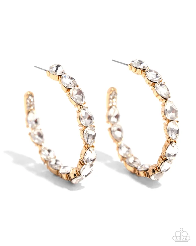 women’s birthstone earrings -Presidential Pizzazz - Gold