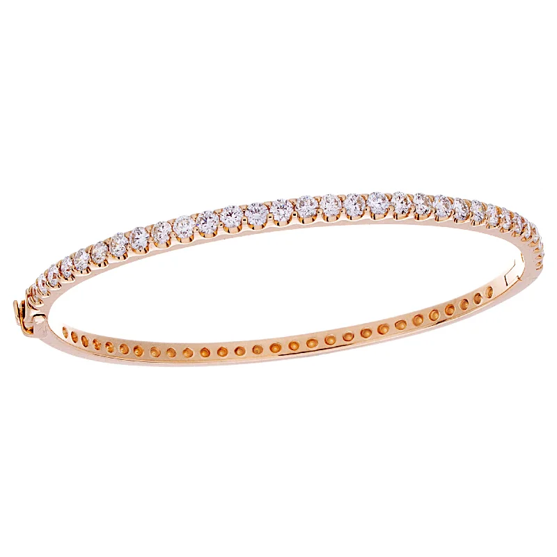 sophisticated bracelets for women -Diamond Bangle - BAA11-2CTY