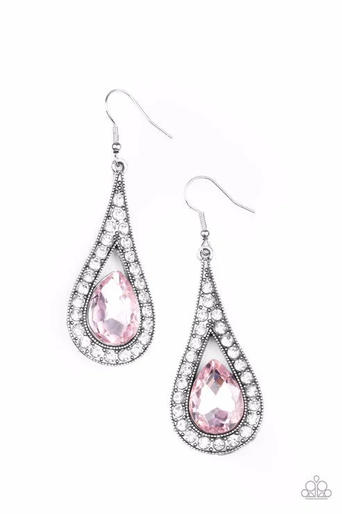 custom earrings for women -A-Lister Attitude Pink Earring