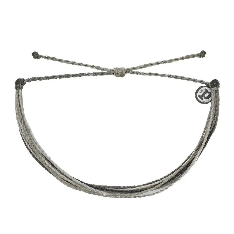 vintage-inspired bangles for women -PuraVida Bright Original Bracelet, Steel Anchors