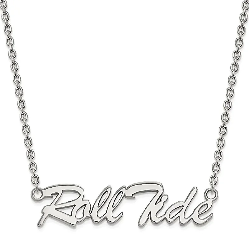 women’s ethnic necklaces -University of Alabama Roll Tide Sterling Silver Necklace Officially Licensed 18 Inches