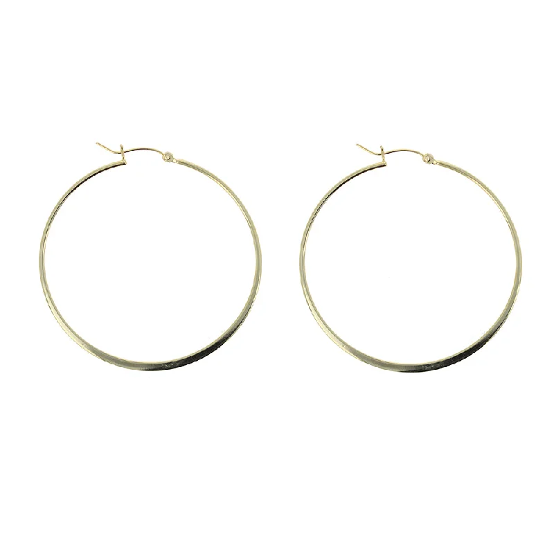 women’s geometric earrings -52mm Vermeil Hoop Earrings