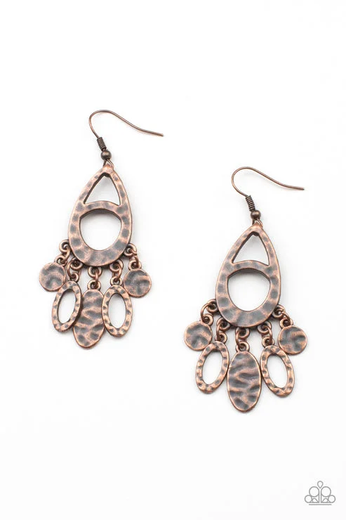 women’s layered earrings -PLAINS Jane Copper Earring