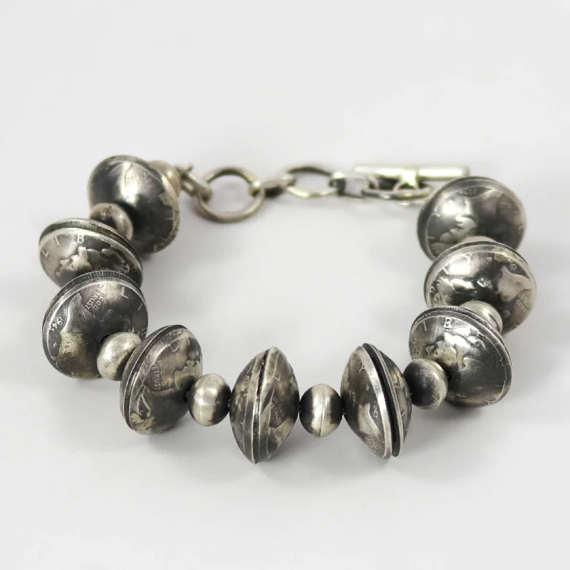 statement bracelets for women -Mercury Dime Bracelet