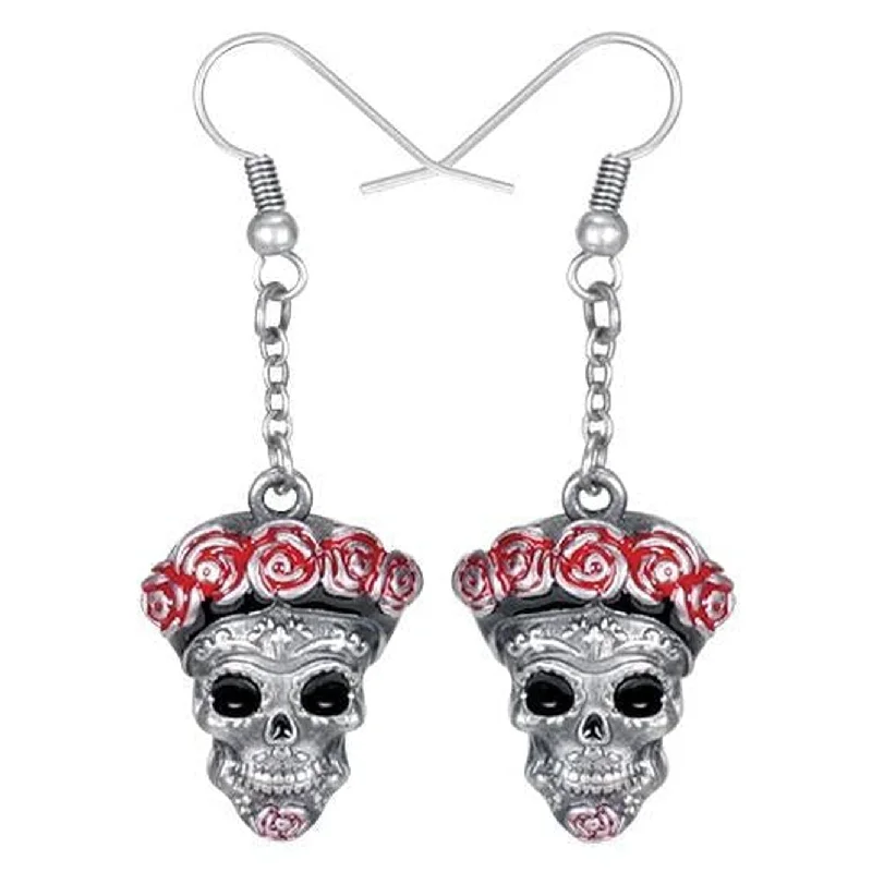 women’s pearl stud earrings -Day of the Dead Earrings