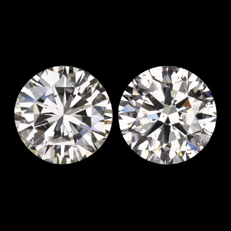 vintage rings for women -1.05ct NATURAL DIAMOND STUD EARRINGS VERY GOOD ROUND BRILLIANT CUT PAIR 1 CARAT