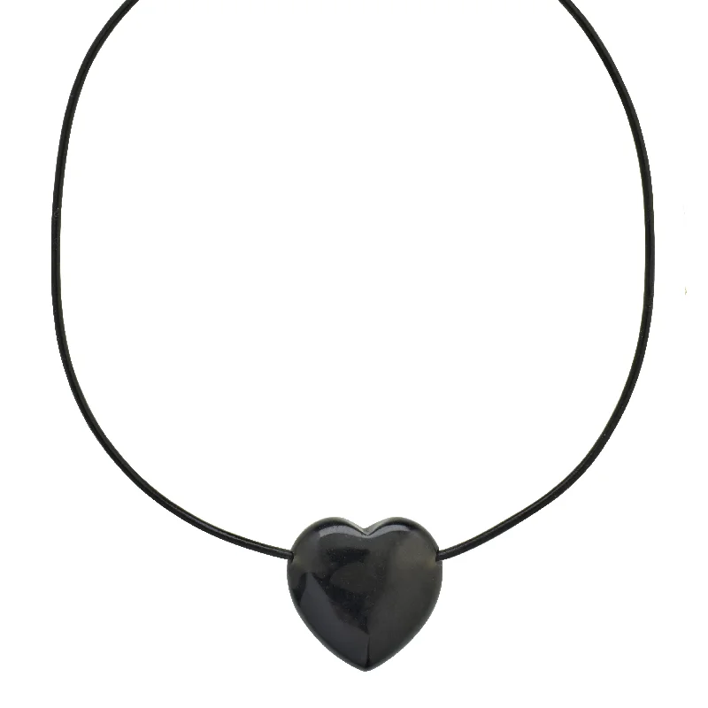 women’s simple gold necklaces -STAY black agate necklace gold-plated