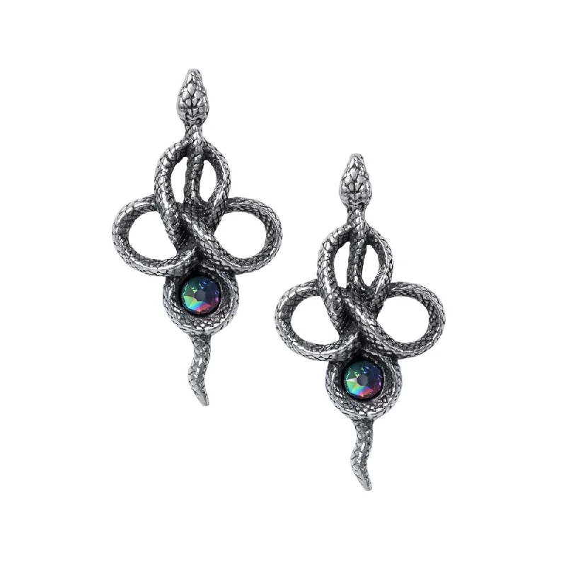 women’s luxury hoop earrings -Tercia Serpent Earrings